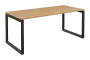 SEK-O - 18 stůl kancelářský, kovová podnož černá, deska 25 mm, široký 1800 mm, javor horský